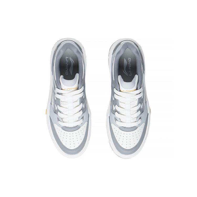 new LiNing Floating Slip Resistant Shock Absorbers Low Top Skateboard Shoes Men's Microcrystalline Gray
