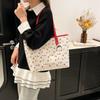 Cute Sweet Print Trend Fashion Large Capacity Commuting Practical Versatile Daily Tote Bag Shoulder Armpit Bag Women