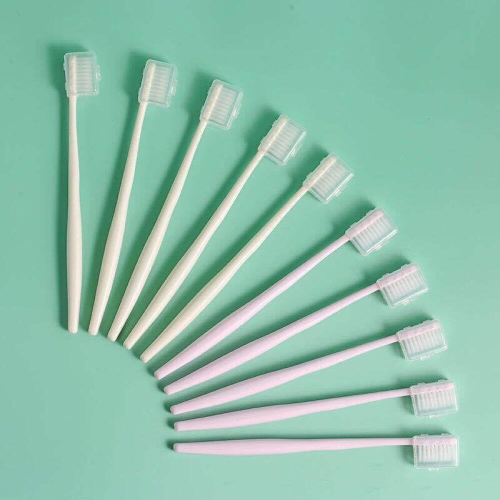 

Macaron Bamboo Charcoal Soft Bristle Toothbrush, Gum-Friendly Deep Clean Minimalist Design, For Adults Daily Oral Care Home