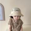Quick Drying Children Fisherman Cap Cartoon Bear Kids Sun Protection Cap Baby Bucket Hat  Boys