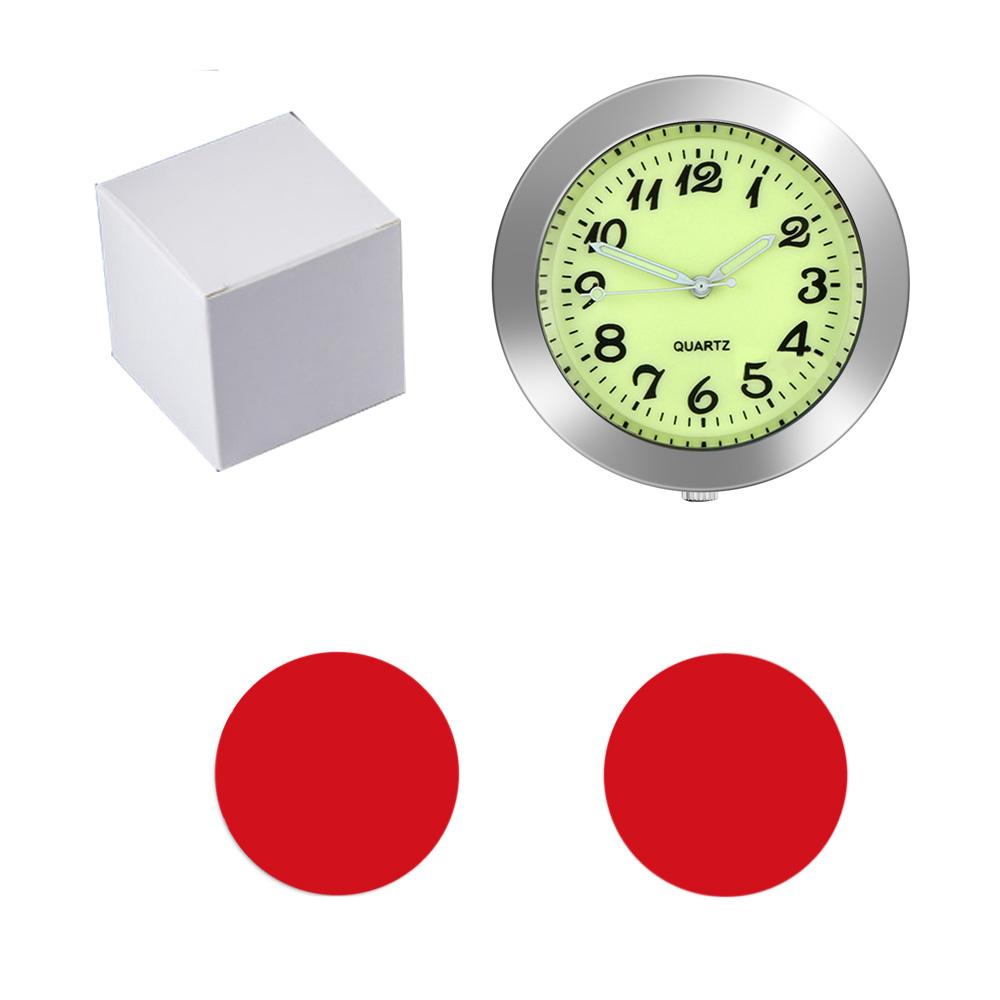 

Мини светящиеся модные автомобильные часы, автомобильные внутренние наклеиваемые цифровые часы, механические кварцевые часы с автоукрашением 40 мм 43 мм