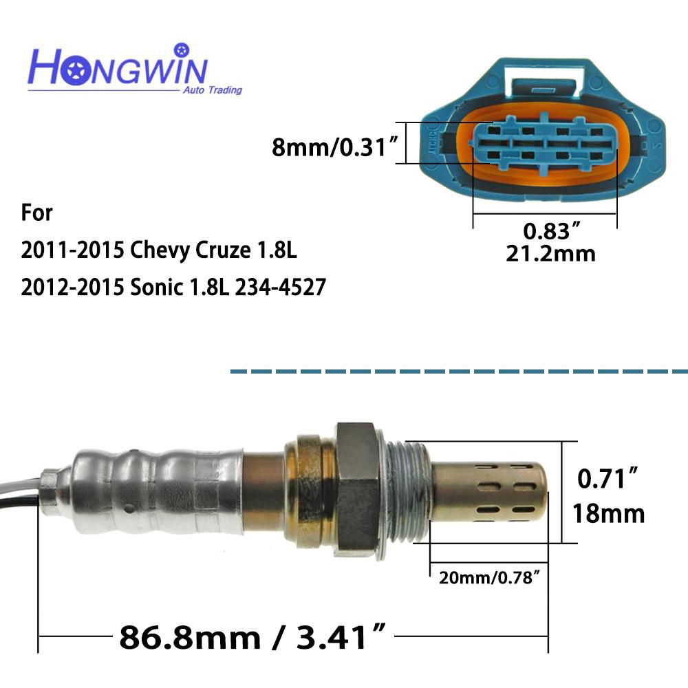 NEW Oxygen Sensor For 11-15 Chevrolet Aveo Cruze Sonic Trax Epica Orlando 1.8L Buick Excelle 55566650 55566648 55562206 55562205