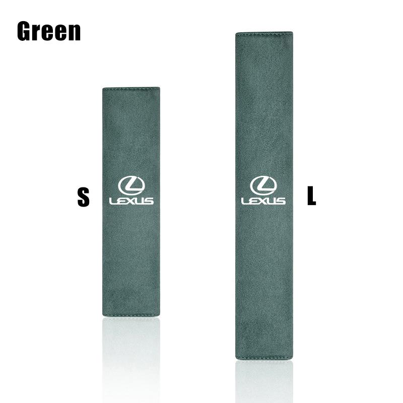 Luxury Suede Car Seat Belt Shoulder Cover Protector Pad For Lexus F-SPORT ES RX NX LS UX LM LX GX LC RZ IS CT GS RC HS SC TX LBX