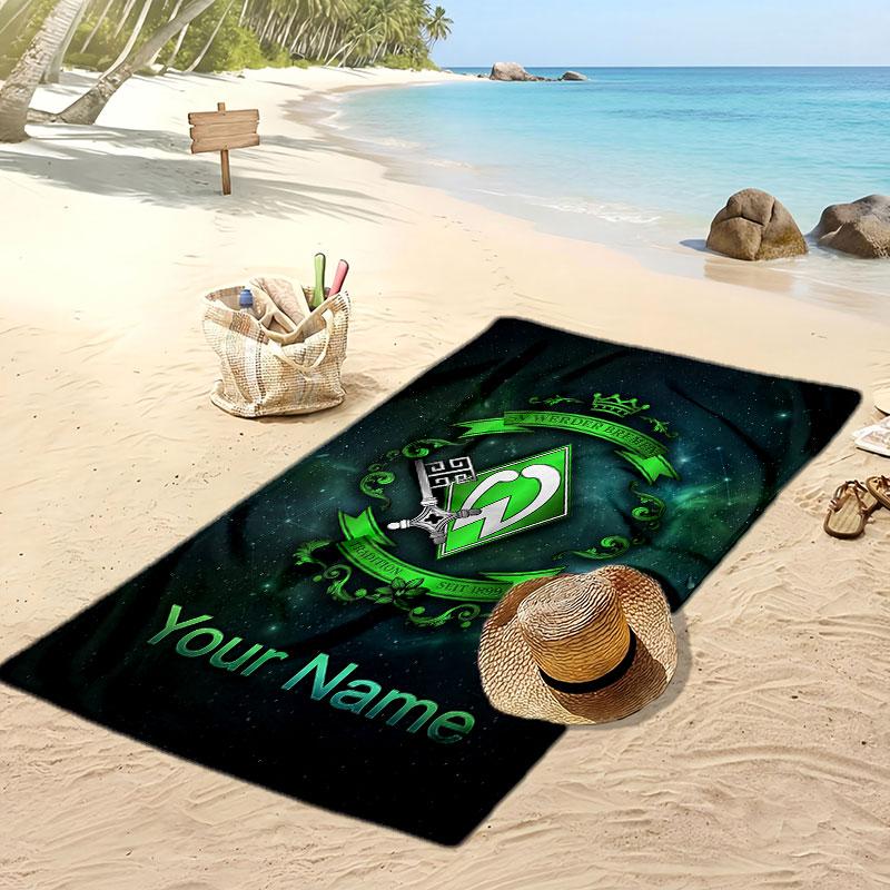 Πετσετα Παραλιας Werder Bremen FC Εξατομικευμενη Εκτυπωση Λογκο Ποδοσφαιρου Υποστηριξη Προσαρμοσμενο Ονομα Κειμενο Απορροφητικη Πετσετα Για Αθλητισμο Ταξιδι Ειδικο Δωρο