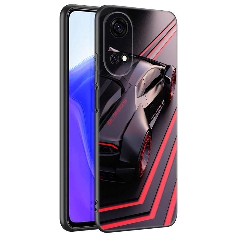 Sports Cool Car Black Phone Case For Huawei Honor 70 90 Lite X40 GT X50 I X5 Plus X6A X6S X7A X8A X8B X6 X7 X8 X9 4G X9A X9B 5G