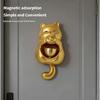 Magnetic Lucky Cats Statue Door Chimes Entryway Alert Bells for Home and Store Entrance Decoration Hanging Doorbell Gift