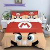 Mario Classic Pose Duvet Cover & Pillowcases, Mario Fan Retro Bedding, Great Gift.chl