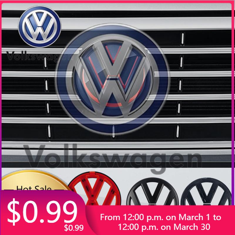 W1312026 Hot Styling Mouldings For VOLKSWAGEN VW 2PCS Car Front Grill Badges Rear Trunk Emblem Lid Covers Logo Sticker For VW Volksw