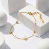 Dainty Heart Bracelet for Women, Minimalist Thin Chain Adjustable Love Charm Bracelet,Tarnish Free Gold Plated Party Jewelry