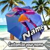 Custom Name Personalized KPop Demon Hunters Print Umbrella, Auto Open Close, 8‑Rib Sturdy Frame, Commute Camping Hiking Use, Birthday Gift