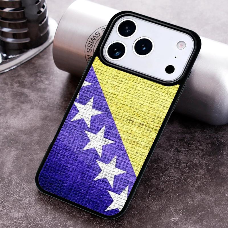 Bosnia and Herzegovina Flag print Phone Case For iPhone 17 16 15 14 13 12 11 Pro Max Plus 17Air Soft Silicone Cover