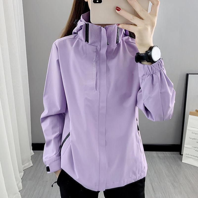 Windproof and Rainproof Thin Charge Coat Women Spring Autumn Basic Jacket Waterproof Outerwear Outfits Fashion Clothing
