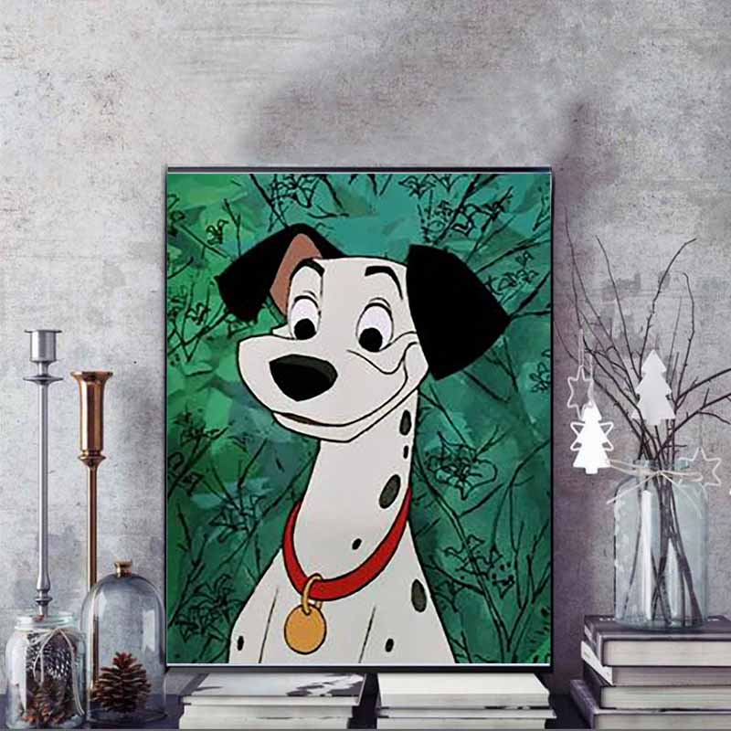 Disney Diamond Painting Pongo Classic Animated Portrait Illustration 5D Diamond Painting Art Embroidery Cross Stitch Room Decoration