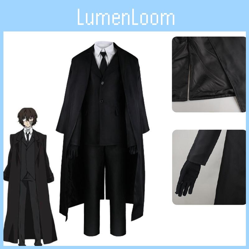 Bungo Stray Dogs Dazai Osamu Kostium Cosplay Strój Halloween Boże Narodzenie Garnitur