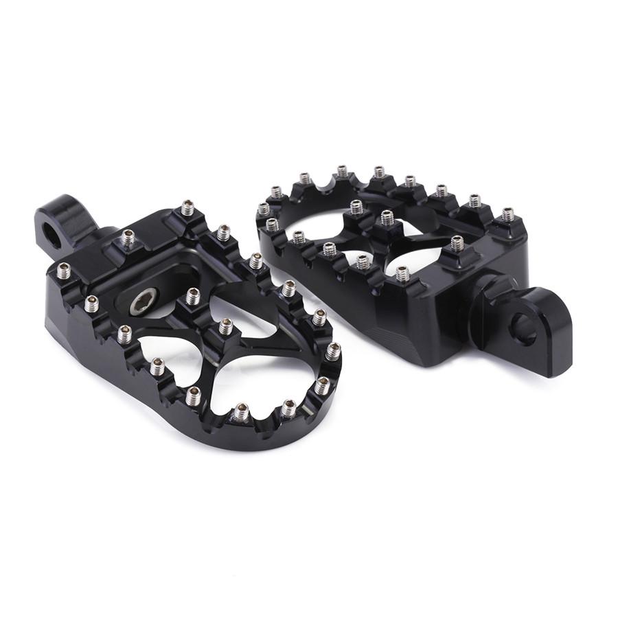 CNC Široké Tlusté Stupačky Stupačky Rotační Stupačky Černé pro Dyna Sportster Iron 883 Fatboy Bobber