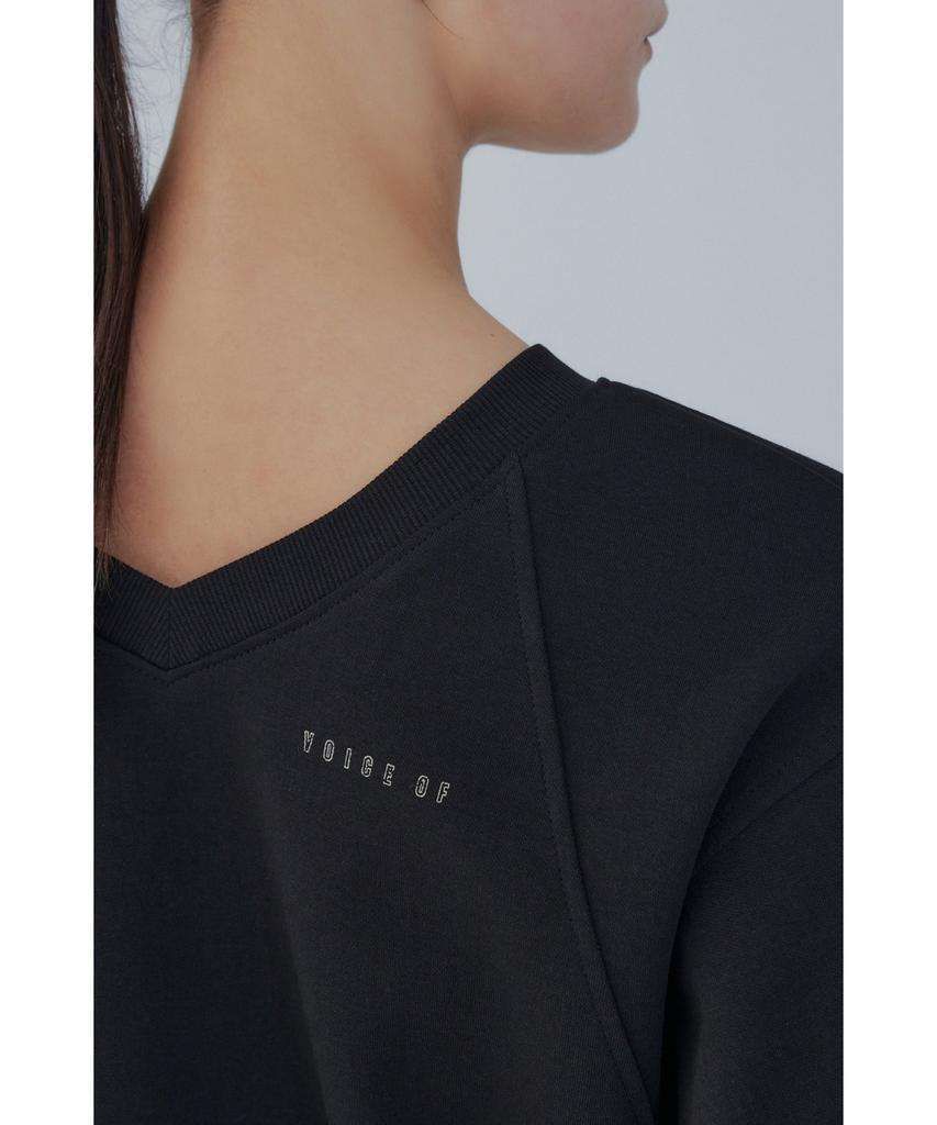 Bobeu Embroidered Two-Way T-Shirt_Black 7156240008