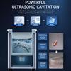 3L/0.8 gal 7 Levels Digital Ultrasonic Cleaner with 100W Heater & Timer, 120W Power, Degas for Jewelry, Glasses, Home Use