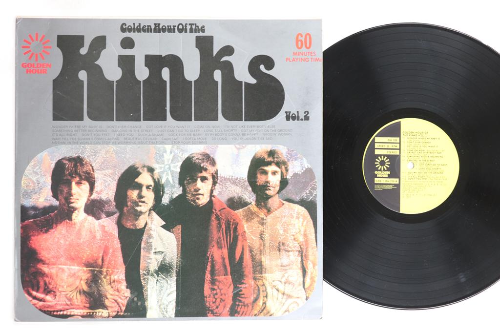 LP Record KINKS - Golden Hour Of The Kinks Vol. 2 GH558 GOLDEN HOUR 1973 UK Rock Used