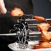 Rotary BBQ Grill Cage Skewers Needle Cage Vegetable Meat Skewer BBQ Tools
