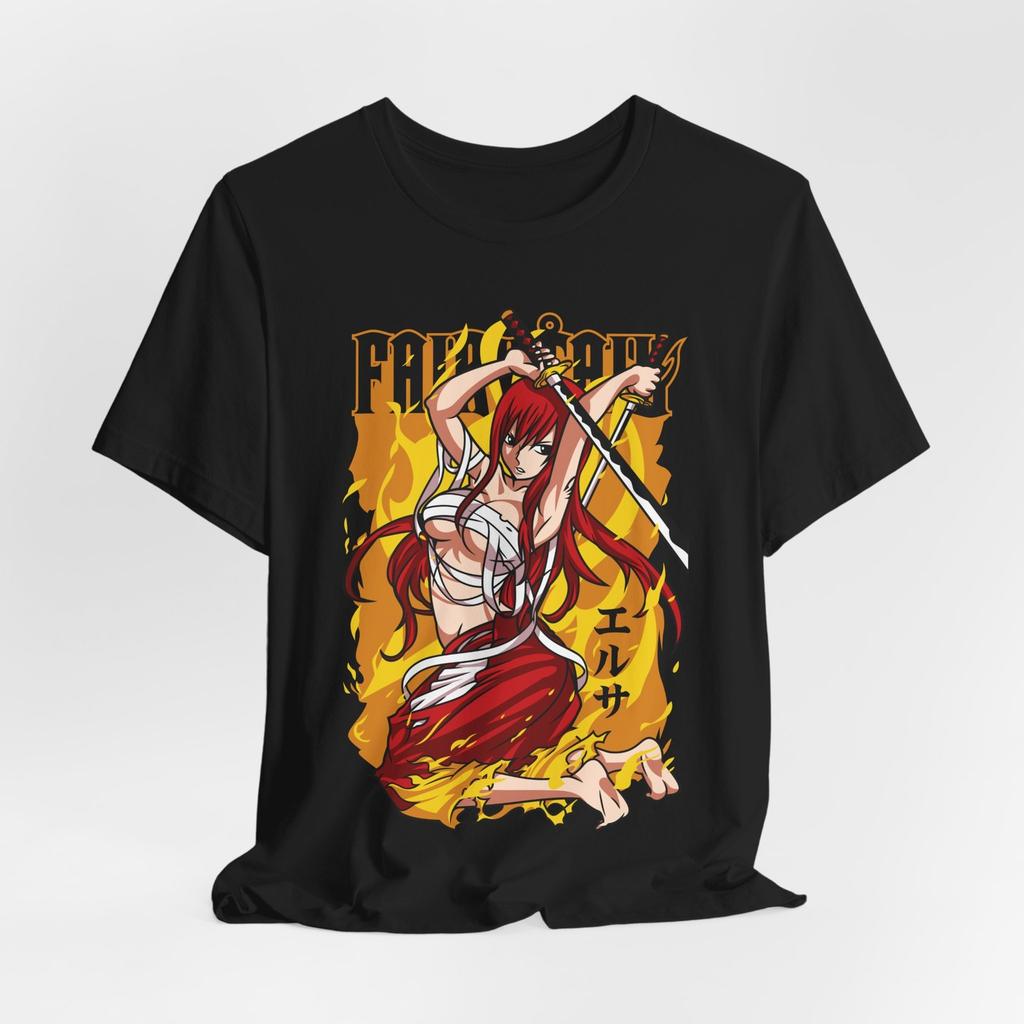 Fairy Tail | Erza Scarlet | Custom Anime Sword Warrior Shirt