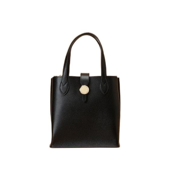 

Tote Bag Circle Motif Square Leather Tote Bag Small Size 00032320135191 Black [Samantha Thavasa] Women s чорний