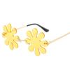 Flower Shape Women's Sun Glasses New Fashion Rimless Metal Leg Women Sunglasses High Quality Women's Sunglasses