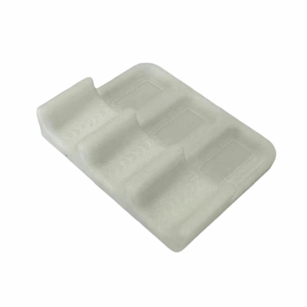 Durable Plastic Brush Holder Lightweight Brush Storage Box 3D Printing Holder  Acrylic Painting 3 Slots White