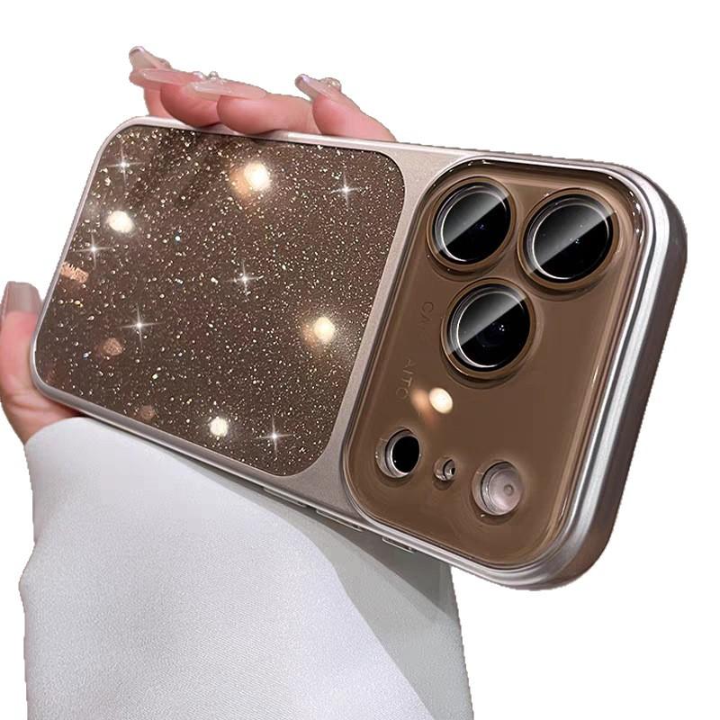 Applicable to Apple 11promax mobile phone case iphone11pro large window camera key 11 all-inclusive 11 glitter 11