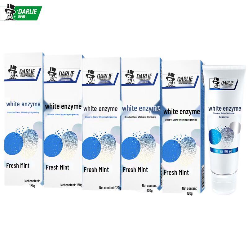 Darlie White Enzyme Fresh Mint Toothpaste 5-Pack