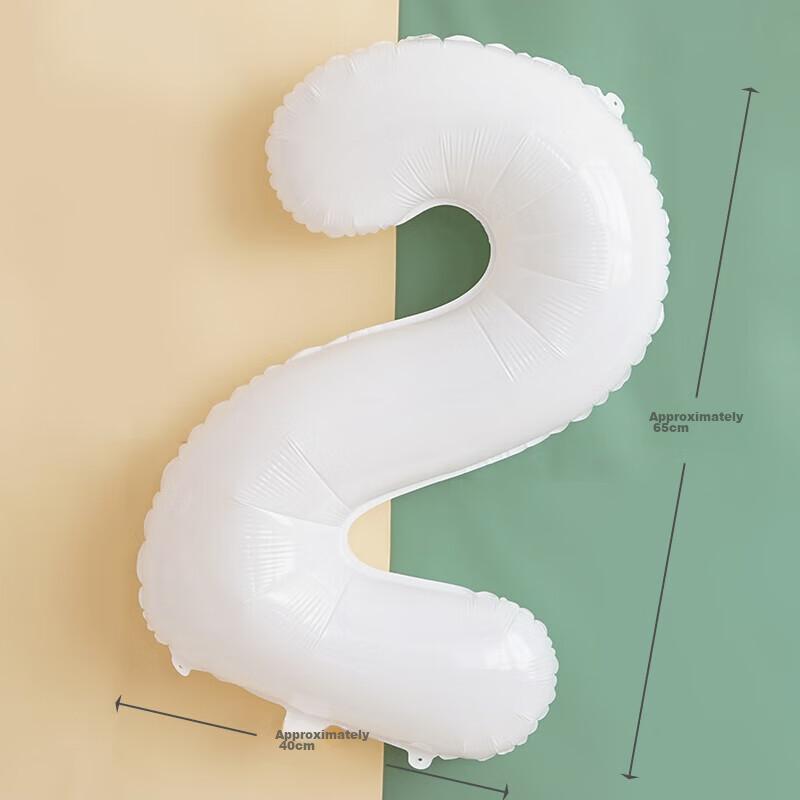 Balloon Birthday Scene Decoration, Trunk Surprise, Baby's First Birthday Party Supplies, Aluminum Foil Number 2