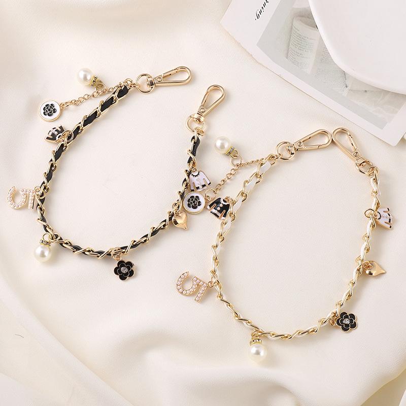 36cm pendant pearl handheld wristband lanyard for beach bag jean phone case tumbler cup bottle resistance accessory decorations