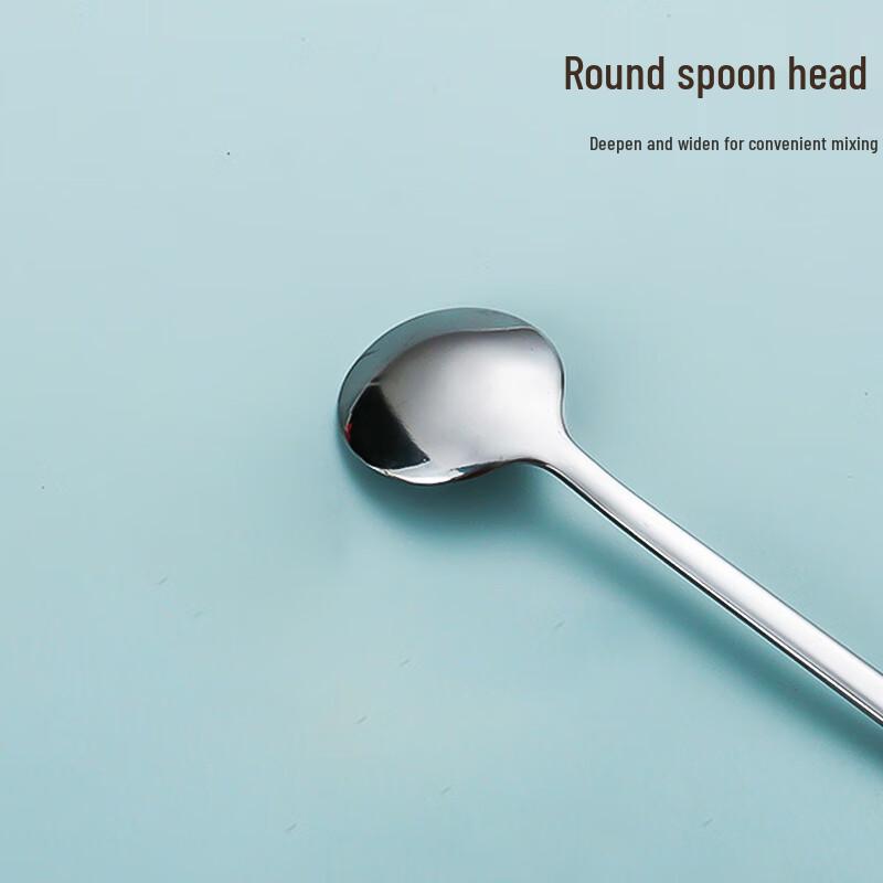 304 Stainless Steel Round Stirring Spoons (2-Pack)