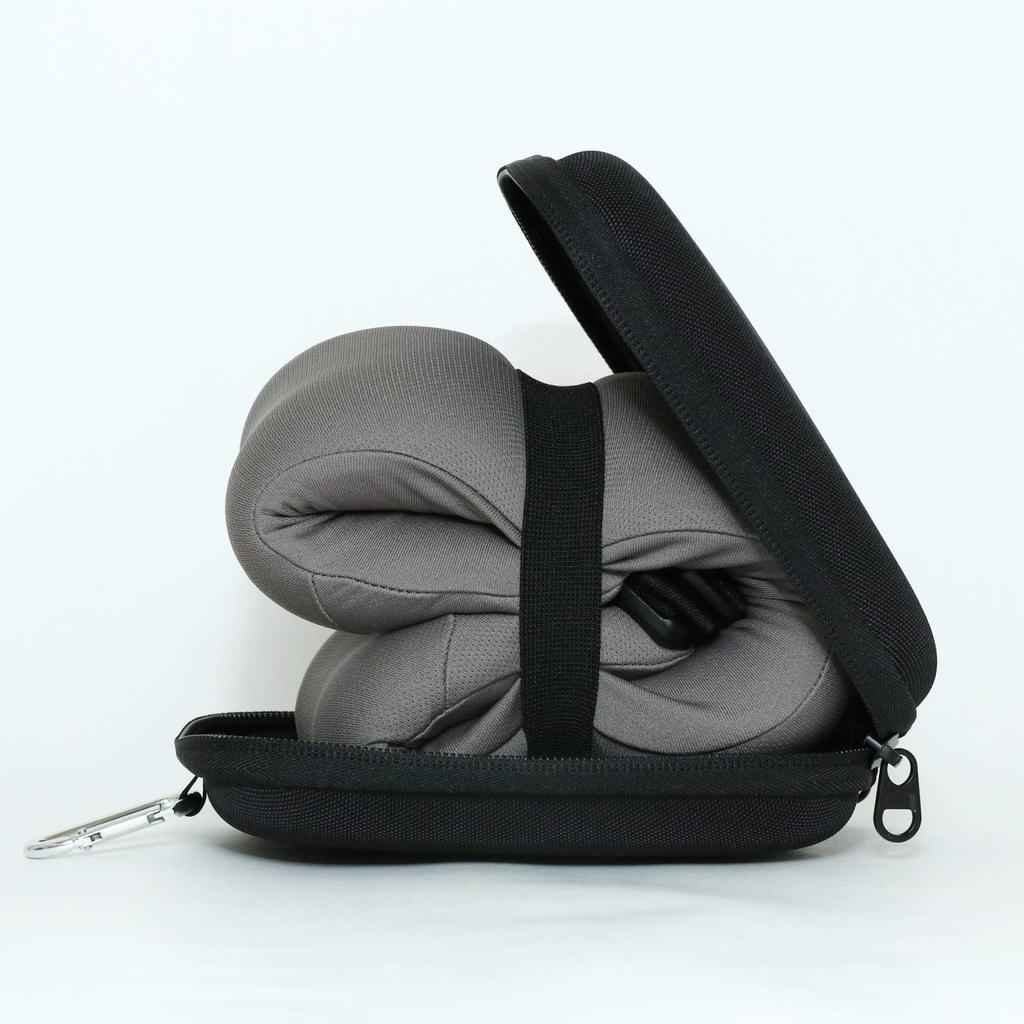 Miyoshi (Miyoshi Co., Ltd.) Memory Foam Neck Pillow, Gray, Approx. H220 X W210 X D100mm, MBZ-TP01/GY