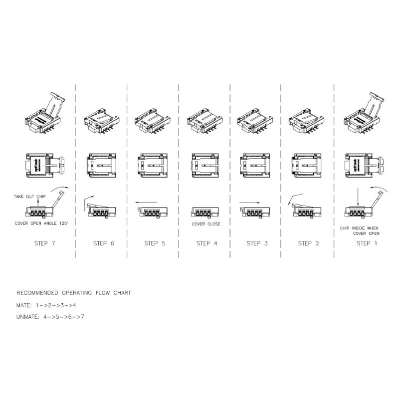Universal 8x6 And 6x5 Chip Programmer Socket For Integrated Circuit Testing Applications