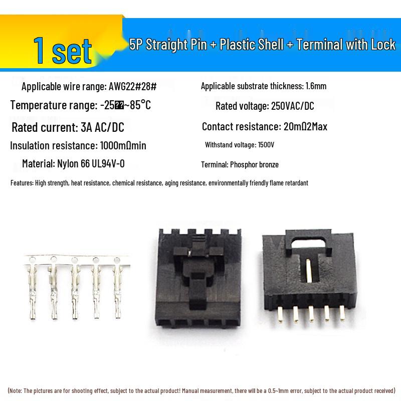 2.54 Lockable DuPont Connector: 2P & 3/4/10P Straight/Bent Pin Header MX2.54 Socket