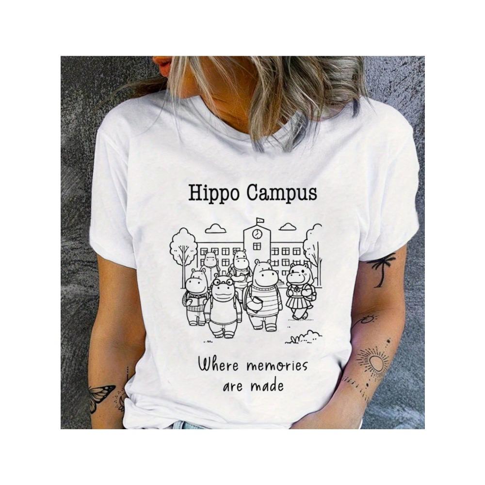 

Spring Summer Casual Women s Clothing Where memeries are made Letter Print Print Women s T-Shirt S