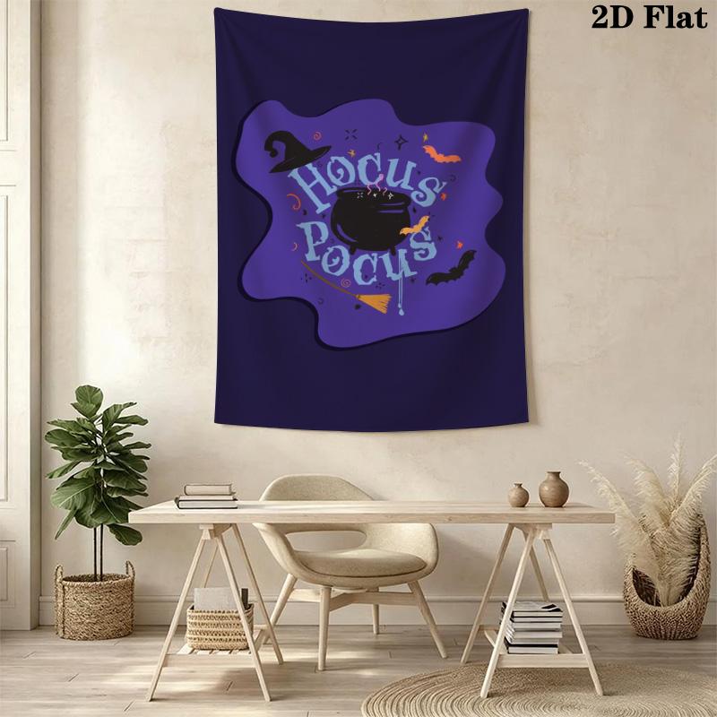 Hocus Pocus Spellbook Tapestry Wallmounted Fashion Print Homestay Soft Decoration Tapestry Wall Decoration Wall Covering Decoration