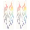 TOPPERFUN Sticker Car Motorcycle Fire Pattern Flame Reflection Set of