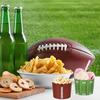 100Pcs Football Paper Baking Cups Brown Green Football Field Cupcake Wrappers Scalloped Edge Cupcake Muffin Cases for Sport Superbowl Party Supplies