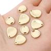 Copper Concave Irregular Oval Pendant For DIY Jewelry Making Craft Accessories