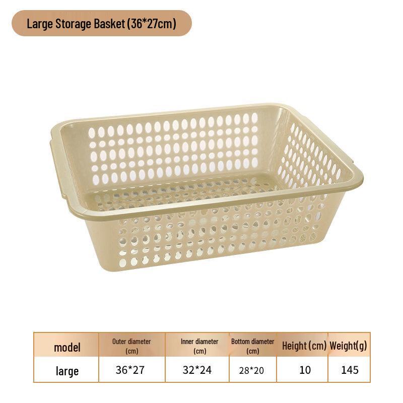 

Multipurpose Rectangular Plastic Storage & Drain Basket