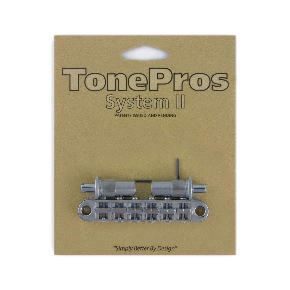 

TonePros Metric Tuneomatic Bridge Chrome Guitar Bridge T3BT-C