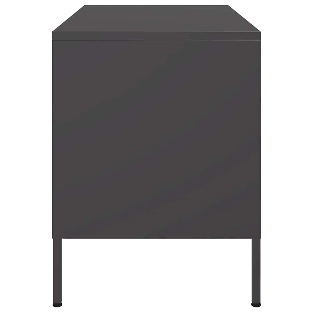TV Stand Black 68 X 39 X 50.5 Cm Steel