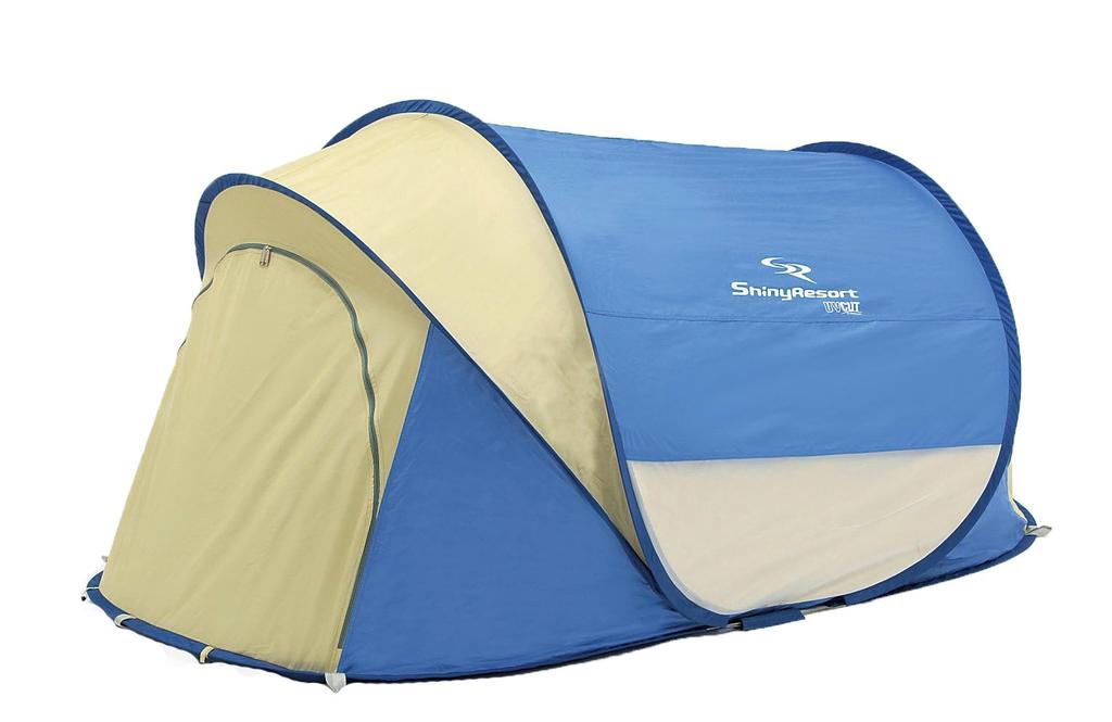 Captain Stag Shiny Resort Pop-Up Shelter UV Blue UA-4 Camping Tent, 120 X 220 X 100cm (4.9 X 8.9 X 3.9 Inches)