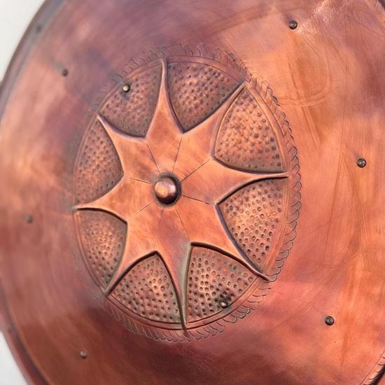 Medieval Knight Kingdom Of Heaven Round Shield Larp Cosplay Display Shield Halloween Costume