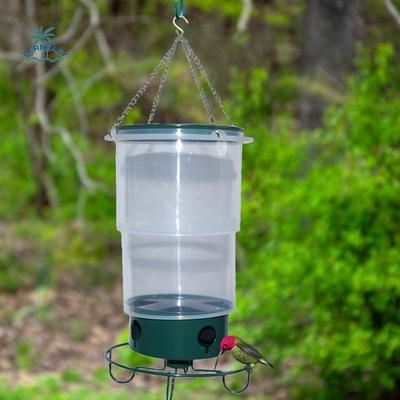 Telescopic Hanging Bird Feeder Transparent Plastic Bird Water Dispenser Large Capacity Hummingbird Feeder Outdoor Decoration
