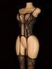 Black Fringe Pasties Women Open Bra Lingerie Bodystocking Erotic Crotchless Porn Babydoll Lenceria Bodysuit Costume