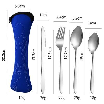 Abay Portable Stainless Steel Cutlery Set