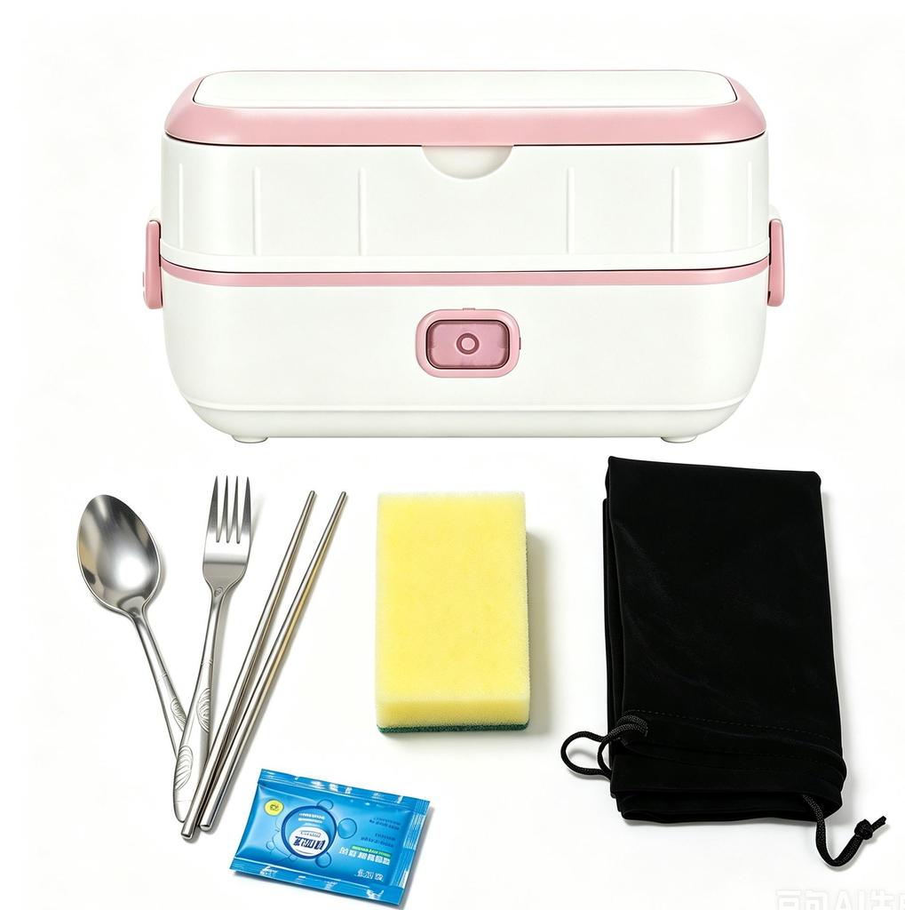 Portable Electric Lunch Box for Heating, Steaming, Cooking, and Warm Food Storage - Ideal for Office Workers
