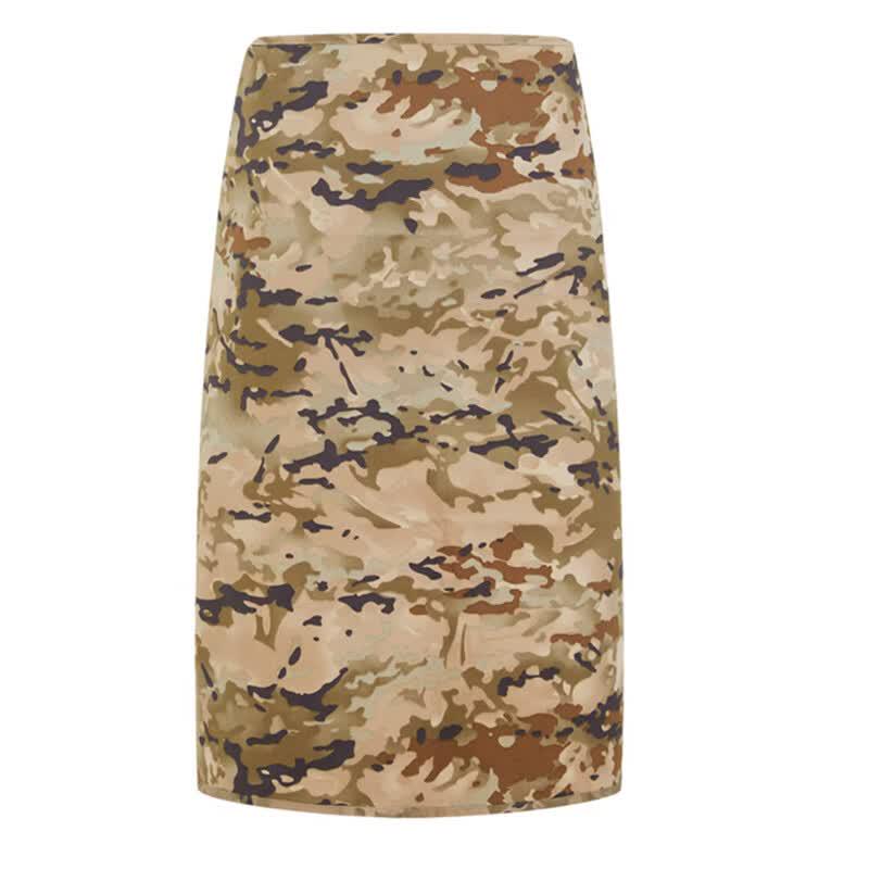 Ink Camo Chef Uniform Set with Hat, Apron, and Sleeves